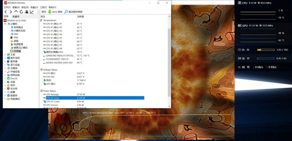 【IT之家评测室】拯救者 Y9000P 2021 版评测:升Y9000P 的 RTX 3060 稳定在了 130W 的功画质出众的国产游戏《光明记忆:无限》,虽然还没上线,但它提供