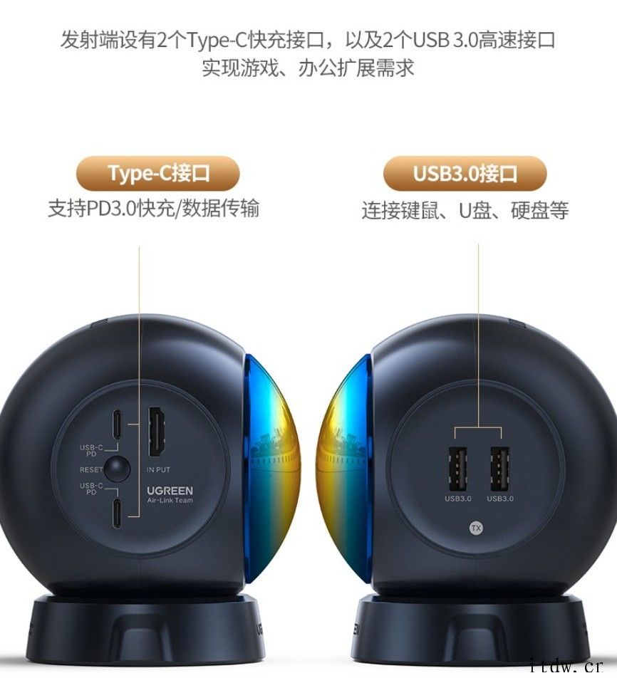绿联发布 4K 无线投屏器:60GHz 毫米波 30 米距离