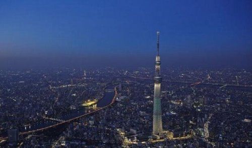 世界第一高塔,日本东京晴空塔,高达634米,曾在世界最高建筑