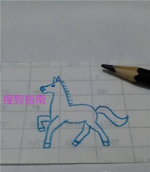 画马,用数字和折线来画,比较简单,下面就来画一匹马