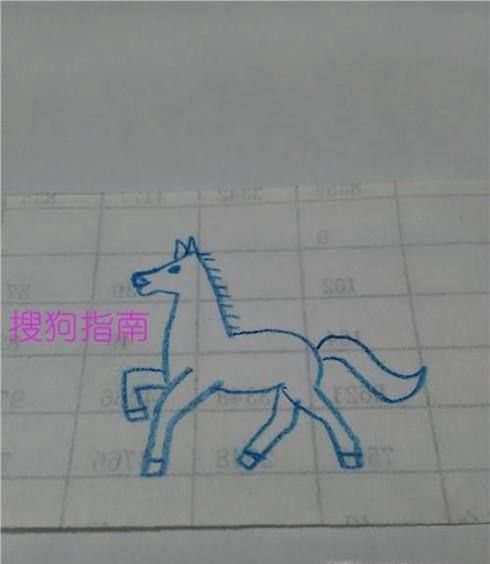 画马,用数字和折线来画,比较简单,下面就来画一匹马