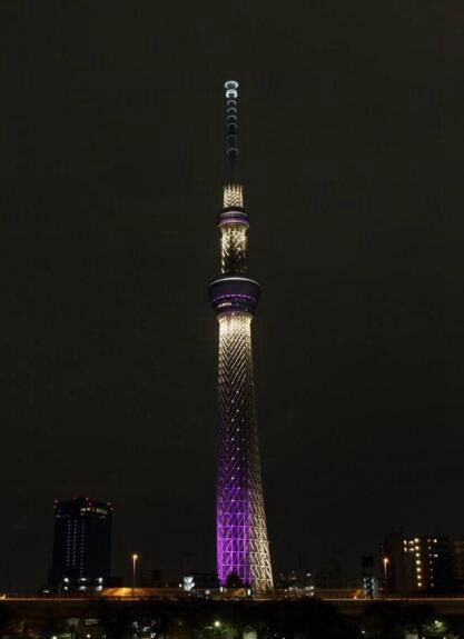 世界第一高塔,日本东京晴空塔,高达634米,曾在世界最高建筑
