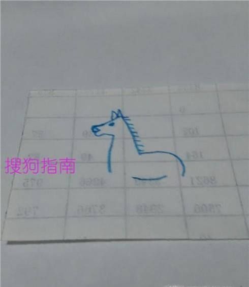 画马,用数字和折线来画,比较简单,下面就来画一匹马