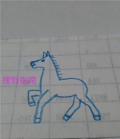 画马,用数字和折线来画,比较简单,下面就来画一匹马