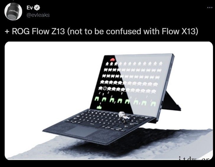 华硕 ROG Flow Z13 二合一笔记本曝光 造型类似 