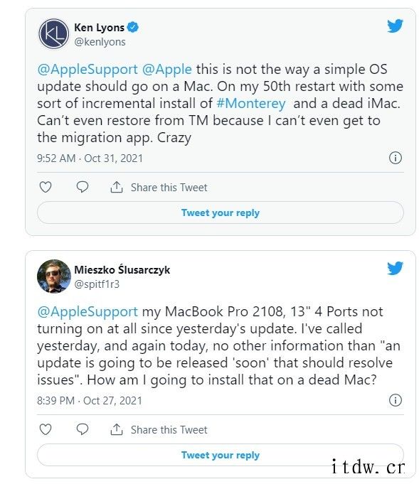 苹果用户反映:很多旧款 Mac 升级 macOS Monte