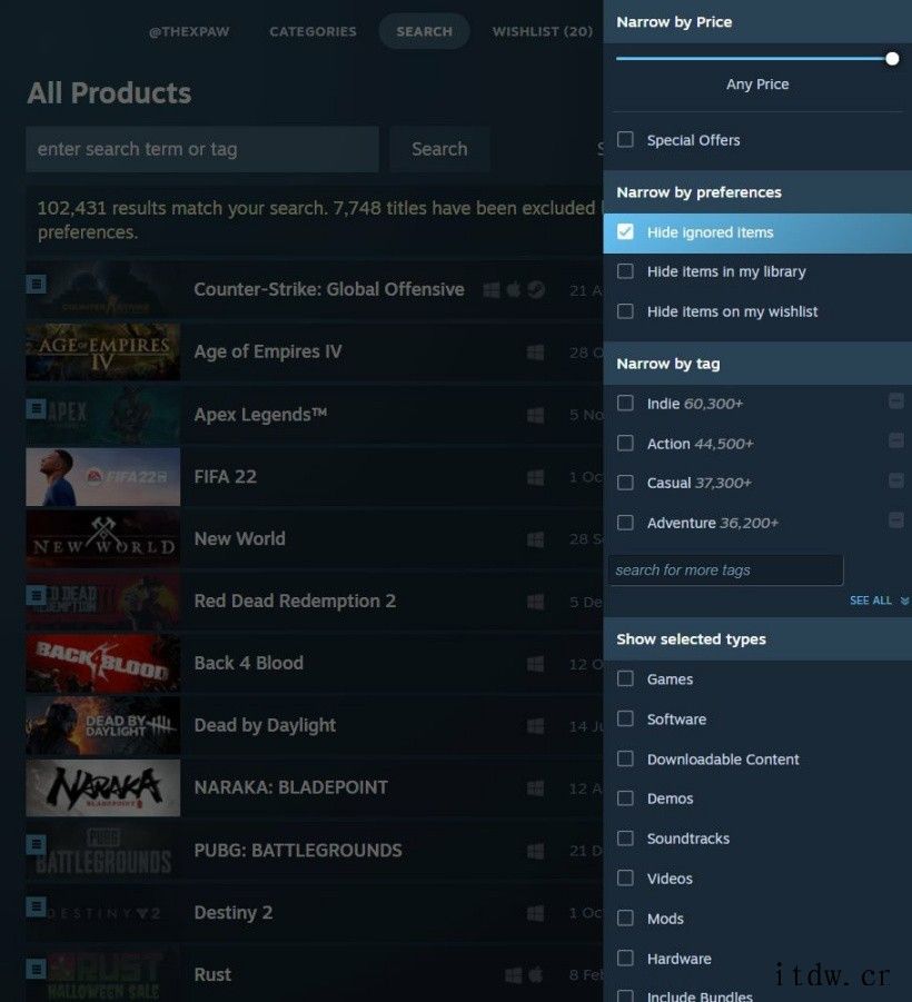 Steam Deck 掌机游戏商店页面曝光:UI 设计简洁,