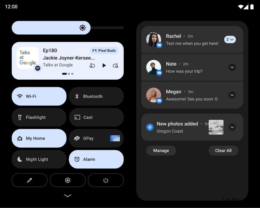 谷歌公布 Android 12L Beta 测试版支持