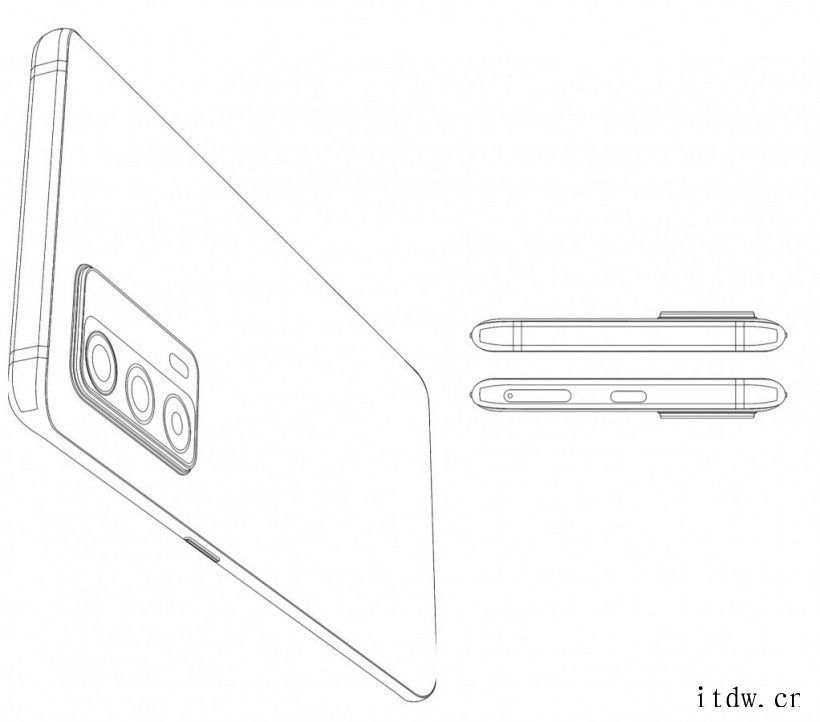 realme 屏下摄像头新机有望,手机外观专利曝光