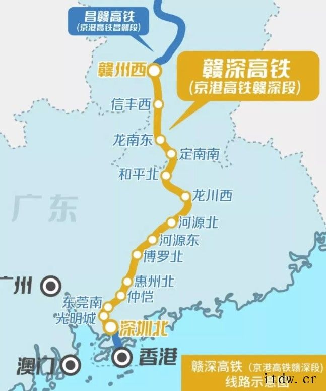 赣深高铁进入通车倒计时:北起江西赣州,南至深圳,实现“市市通