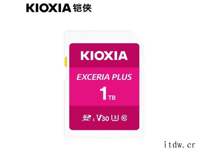 铠侠 EXCERIA PLUS 1TB SD 卡上架:写入