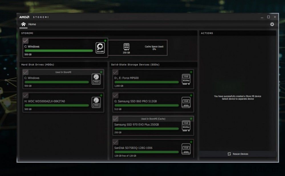 AMD StoreMI 硬盘工具升级 2.1.0