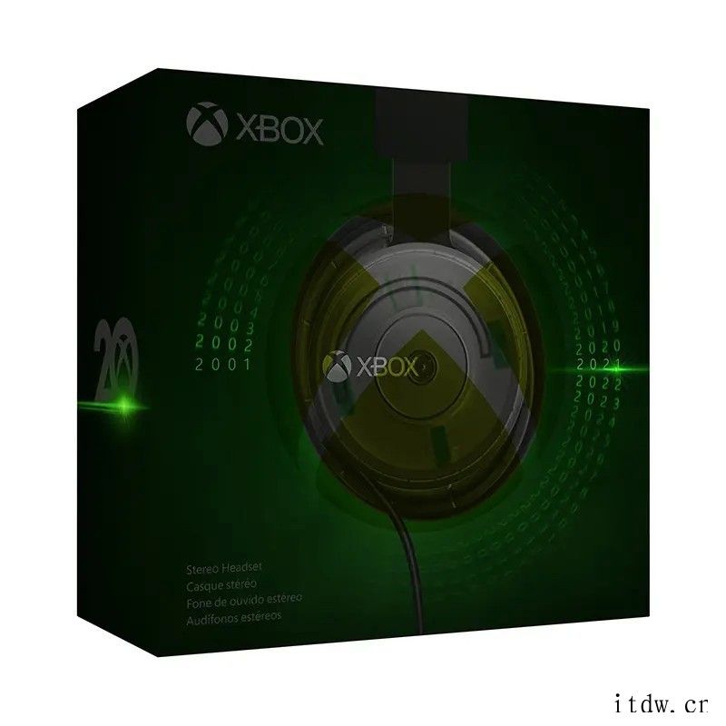 微软发布 Xbox 无线控制器/立体声耳机 20 周年特别版
