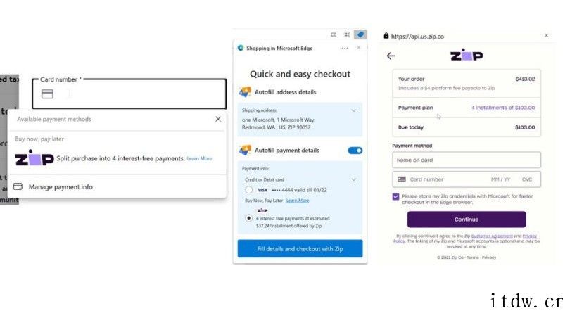 微软 Edge 浏览器将原生支持电商平台分期付款