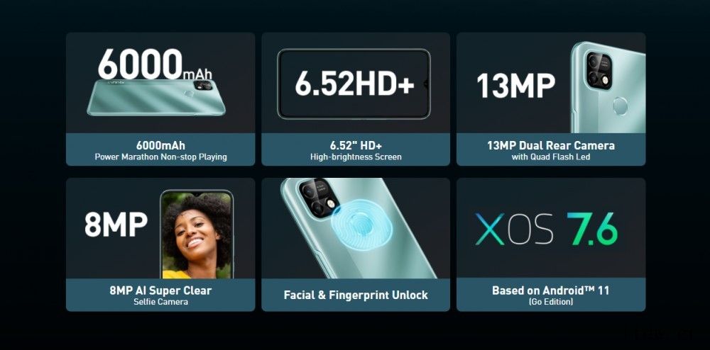 传音 Infinix Smart 5 Pro 发布:搭载紫光
