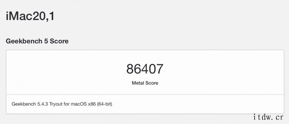搭载 AMD RX 6600 XT 的黑苹果现身数据库,跑分