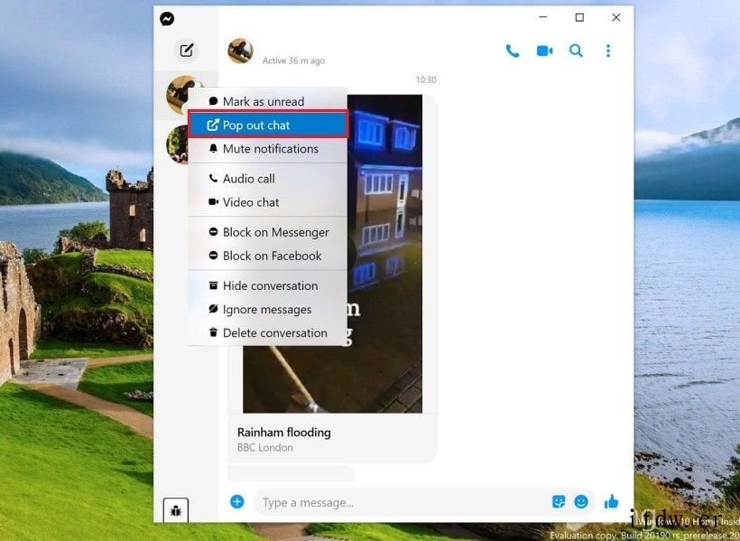 Facebook Messenger Win11/10 Be