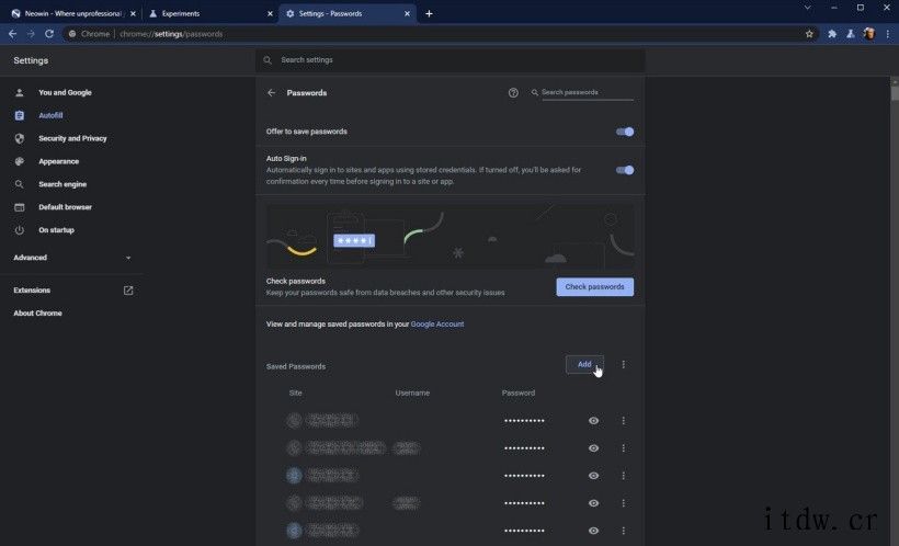 Chrome Canary 版浏览器支持手动添加第三方网站账