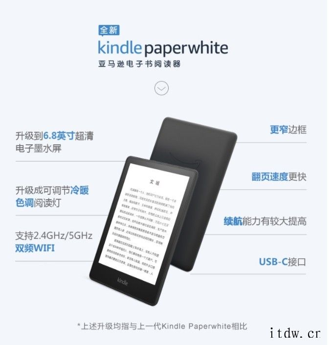 Kindle Paperwhite 5 电纸书美亚 75 折