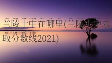 兰陵十中在哪里(兰陵十中录取分数线2021)