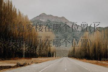 轻轨穿楼在哪个位置(长安轻轨站在哪个位置)