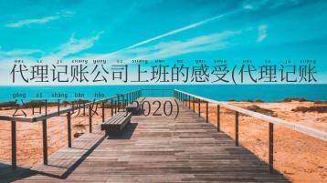 代理记账公司上班的感受(代理记账公司上班好吗2020)