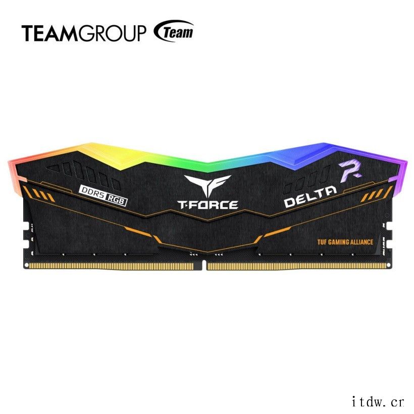 十铨 × 华硕联名推出 DELTA TUF DDR5 内存: