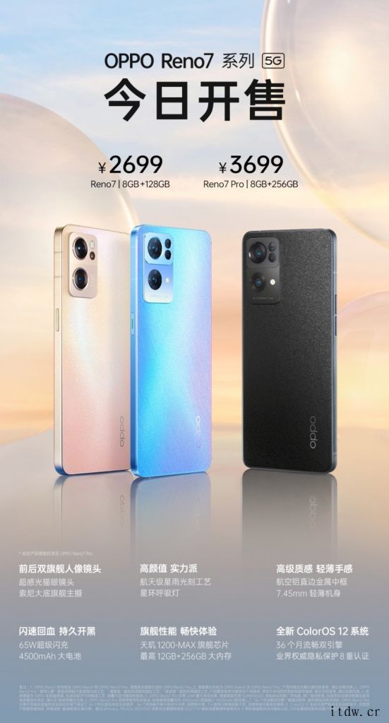 OPPO Reno7 系列开售 15 分钟,全网销售额破亿