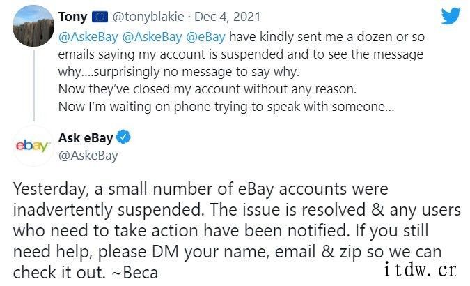 啥都没干就被封号,eBay:不小心“冻结”了少部分用户账户