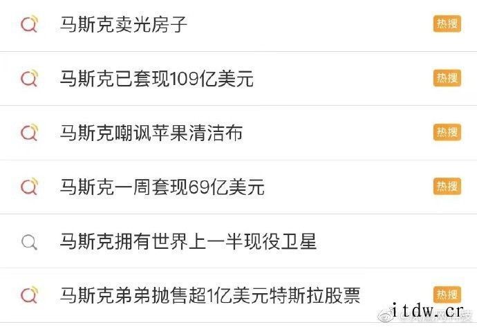 马斯克一年上 74 次微博热搜,网友调侃:彻底把互联网玩明白