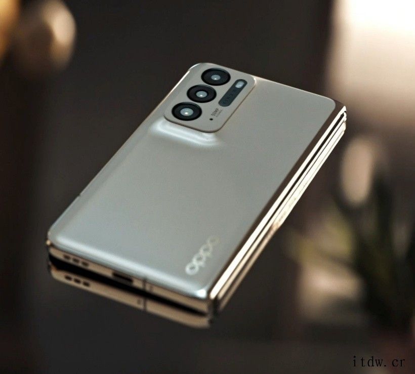 OPPO Find N 折叠屏手机官方渲染图曝光:后置三摄、