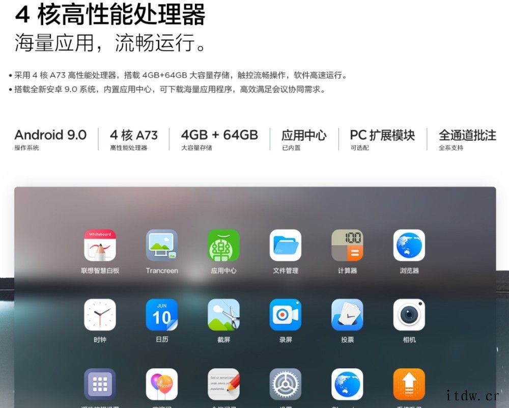 联想发布 thinkplus 会议平板 T86 Pro:4K