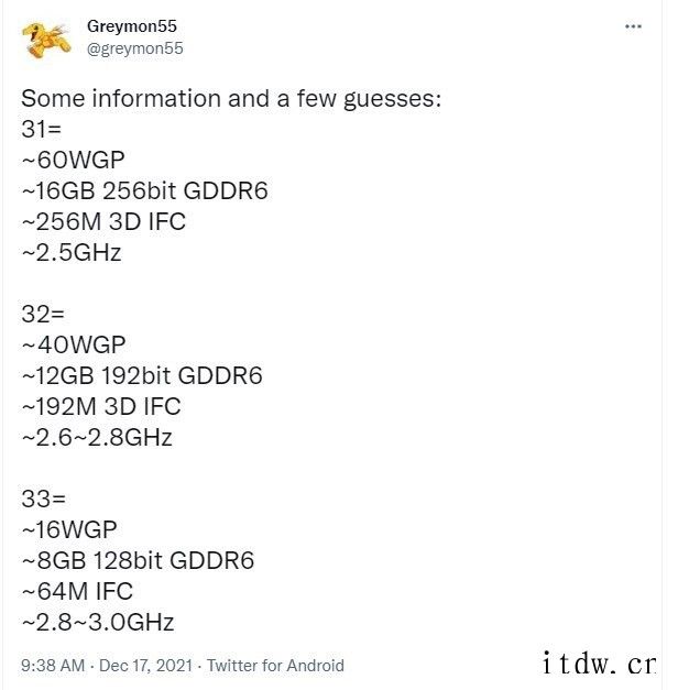 AMD RX 7000 显卡早期爆料:流处理器增加 50%,