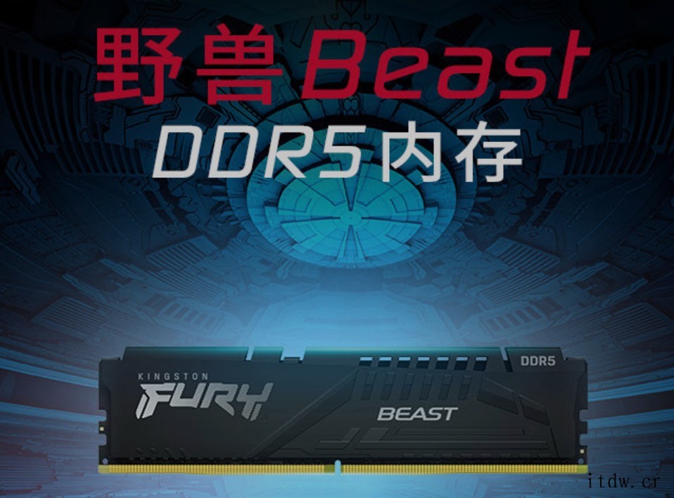 金士顿发布 Fury 野兽 DDR5