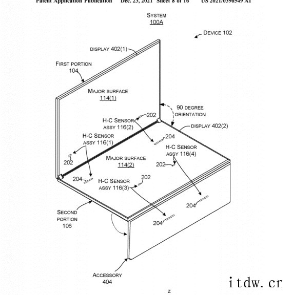 微软 Surface Phone 三折叠屏专利曝光