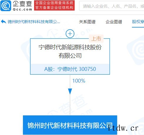 宁德时代 10 亿成立新公司,经营范围含石墨及碳素制品制造