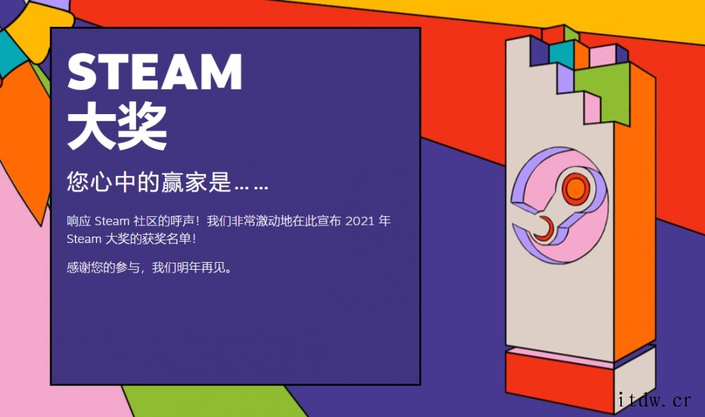 2021 Steam 大奖名单正式公布,《生化危机:村庄》获