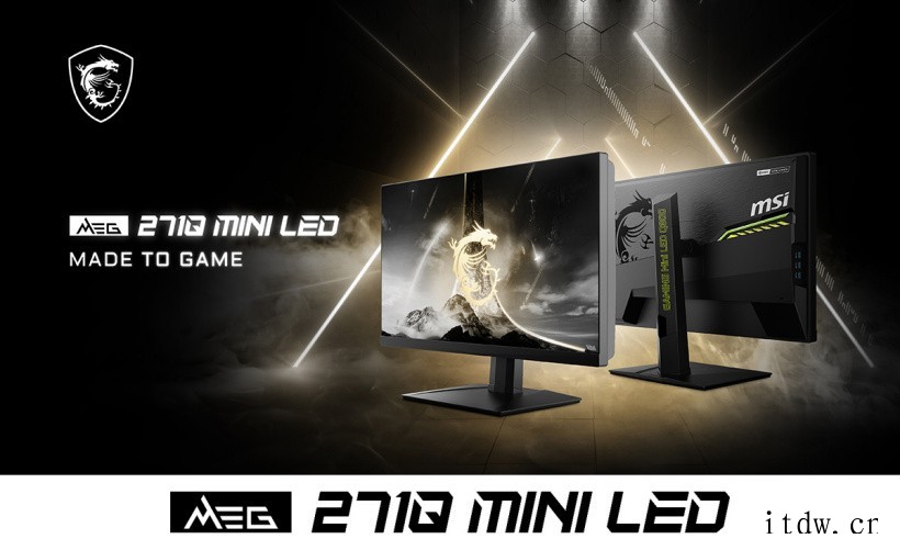 微星发布世界首款 27 英寸 2K 300Hz mini L