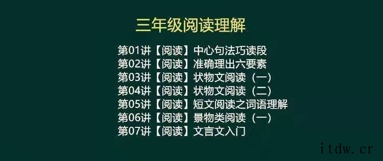 作文及阅读理解1~6年级学习视频 作文及阅读理解1~6年级学习视频