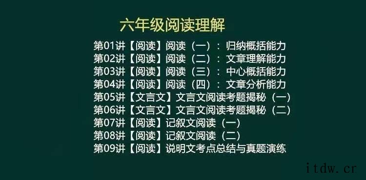 作文及阅读理解1~6年级学习视频 作文及阅读理解1~6年级学习视频