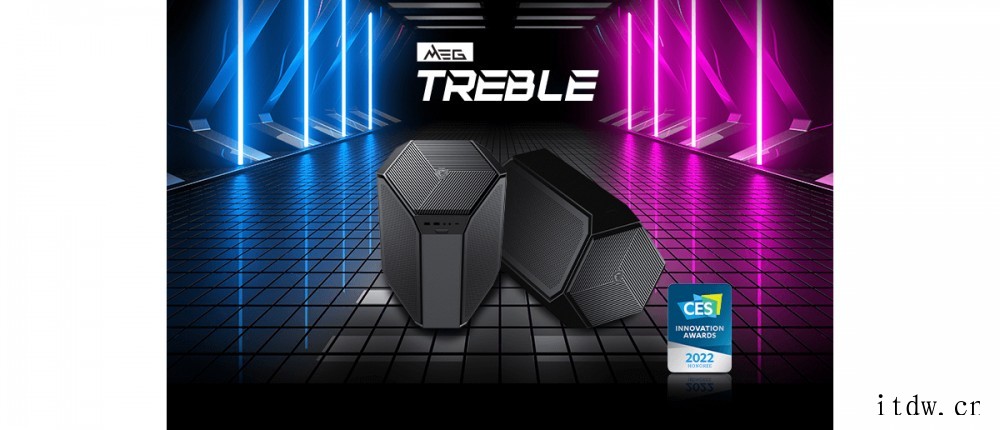 微星发布 MEG TREBLE ITX 机箱:三腔散热,多面