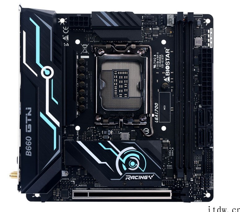 映泰 B660GTN ITX 主板:支持 12 代酷睿 + 