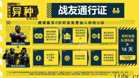 育碧:小幅推迟“战友通行证”功能的上线,《彩虹六号:异种》将