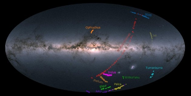 银河系周围的 12 条星流将帮助我们了解暗物质