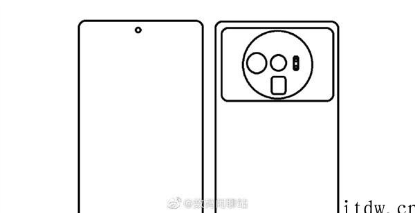 小米12 Ultra 外形手绘图曝光:居中打孔屏,奥利奥三摄