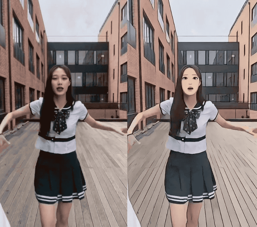 自拍变漫画 AI 大火:可将视频 / 背景转为漫画风,全程稳
