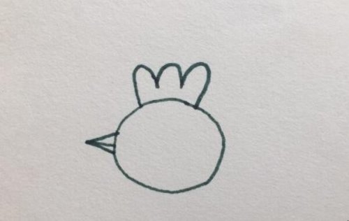 小鸡简笔画怎么画