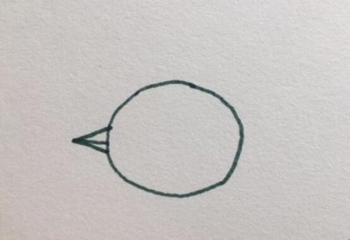小鸡简笔画怎么画