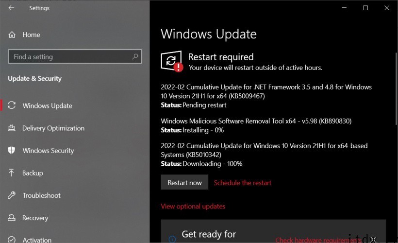 微软 Win10 KB5010342 累积补丁 (20H2/