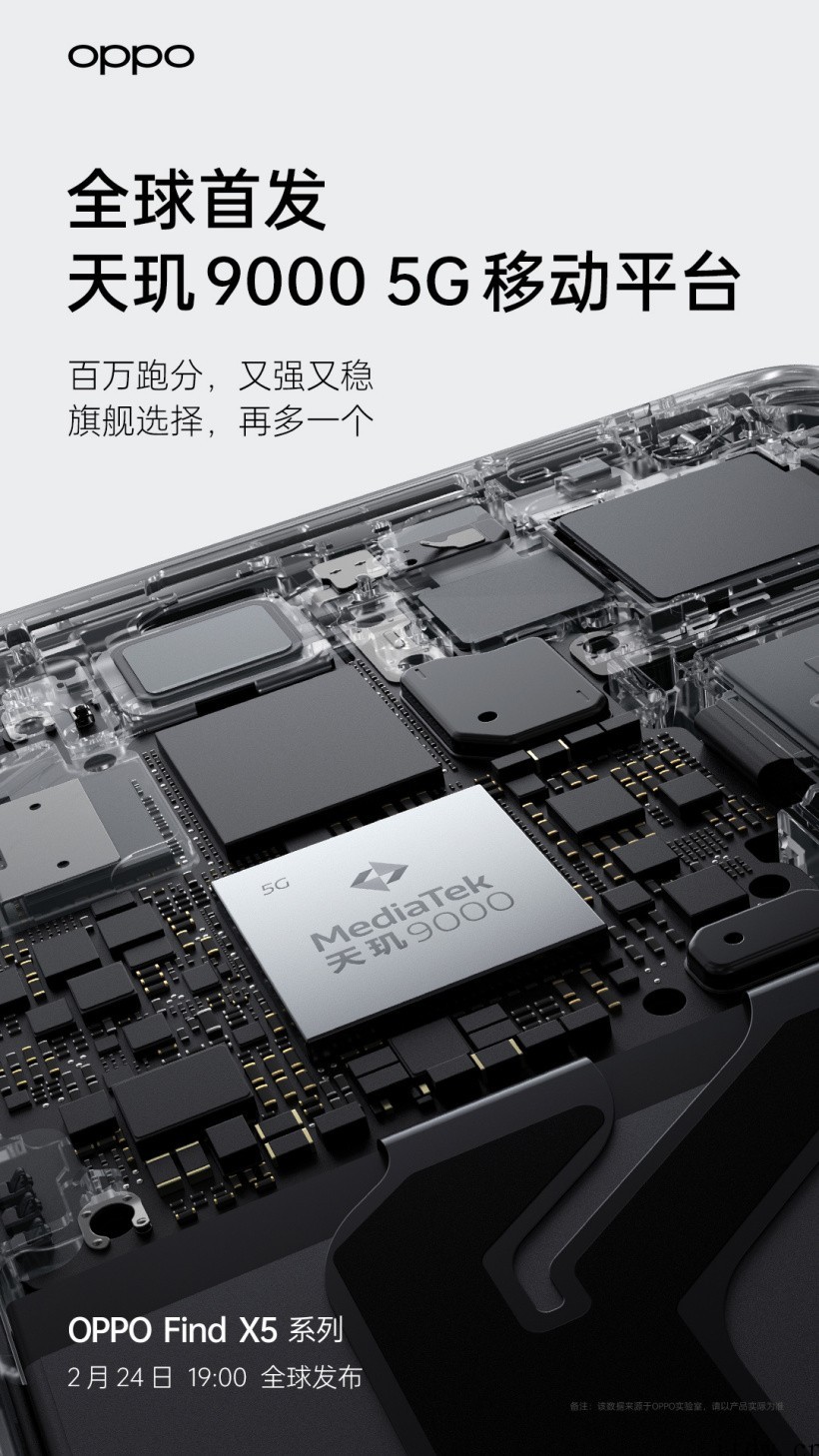 OPPO Find X5 Pro 天玑版官宣:跑分破百万